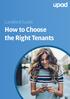 Landlord Guide. How to Choose the Right Tenants