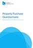 Property Purchase Questionnaire. Barnett Waddingham Self Invested Personal Pensions