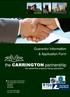 the CARRINGTON partnership Guarantor Information & Application Form the residential property letting specialists