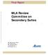 MLA Review Committee on Secondary Suites