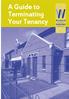 A Guide to Terminating Your Tenancy