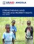 ANGOLA STRENGTHENING LAND TENURE AND PROPERTY RIGHTS FINAL REPORT