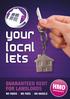 HOW IT WORKS WHY YOU REALLY SHOULD WORK WITH YOUR LOCAL LETS. AGENT YLL Monthly Rent 1,250 1,000
