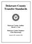 Delaware County Transfer Standards