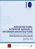 architecture, interior design, & interior architecture new Books catalogue