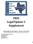 TREC Legal Update 1 Supplement