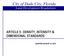 City of Dade City, Florida Land Development Regulations ARTICLE 5: DENSITY, INTENSITY & DIMENSIONAL STANDARDS