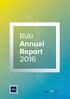 RIAI Annual Report 2016