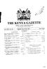 THE KENYA GAZETTE. Published by Authority of the Republic of Kenya (Registered as a Newspaper at the G.P.O.) CONTENTS PAGE