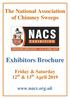 The National Association of Chimney Sweeps. Exhibitors Brochure. Friday & Saturday 12 th & 13 th April