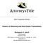 2017 Seminar Series. Powers of Attorney and Real Estate Transactions