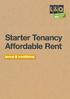 Starter Tenancy Affordable Rent. terms & conditions