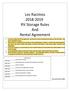 Los Racimos RV Storage Rules And Rental Agreement