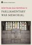 BERTRAM MACKENNAL S PARLIAMENTARY WAR MEMORIAL