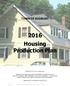 2016 Housing Production Plan