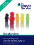 In our. Outstanding. The Dispute Service Ltd Annual Review
