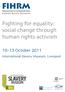 Fighting for equality: social change through human rights activism