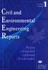 CIVIL AND ENVIRONMENTAL ENGINEERING REPORTS