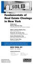 Fundamentals of Real Estate Closings in New York