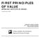 FIRST PRINCIPLES OF VALUE