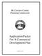 McCracken County Planning Commission. Application Packet For A Commercial Development Plan. Last Update: 12/13/18