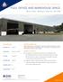 FLEX, OFFICE AND WAREHOUSE SPACE