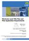 Electronic Land Title Plan and Plan Application Requirements