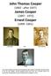 John Thomas Cooper ( after 1937) James Cooper ( ) Ernest Cooper ( )