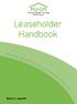Leaseholder Handbook Providing high quality homes & services that put people first Version 3 Aug 2014
