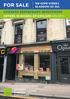 189 HOPE STREET, GLASGOW G2 2UL FOR SALE LICENSED RESTAURANT INVESTMENT OFFERS IN EXCESS OF 315,000 (8% NIY) Sheridan Property Consultants