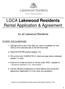 LGCA Lakewood Residents Rental Application & Agreement