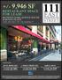 EAST +/- 9,946 SF RESTAURANT SPACE FOR LEASE STREET EIGHTEENTH BETWEEN PARK AVENUE SOUTH & IRVING PLACE THE HEART OF GRAMERCY CONTACTS