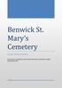 Benwick St. Mary s Cemetery. Grave Transcription