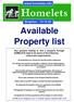 Available Property list