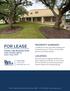 FOR LEASE PROPERTY SUMMARY LOCATION. Center Lake Business Park US HWY 290 W Austin, Texas 78737