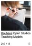 Bauhaus Open Studios Teaching Models E