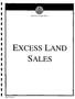 EXCESS LAND SALES. %0 Mttad on tocvdad Paper