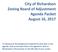 City of Richardson Zoning Board of Adjustment Agenda Packet August 16, 2017