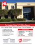 For Lease: Class A Office Space