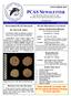 PCAS NEWSLETTER THE MONTHLY PUBLICATION OF THE PACIFIC COAST ARCHAEOLOGICAL SOCIETY