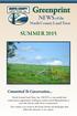 Greenprint. NEWS of the SUMMER North County Land Trust. Committed To Conservation...