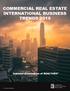 COMMERCIAL REAL ESTATE INTERNATIONAL BUSINESS TRENDS 2019