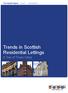 Trends in Scottish Residential Lettings