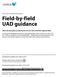 Field-by-field UAD guidance