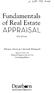 Fundamentals of Real Estate APPRAISAL. 10th Edition. William L. Ventolo, Jr. Martha R. Williams, JD