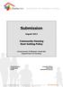 Submission August 2013 Community Housing Rent Setting Policy Government of Western Australia Department of Housing